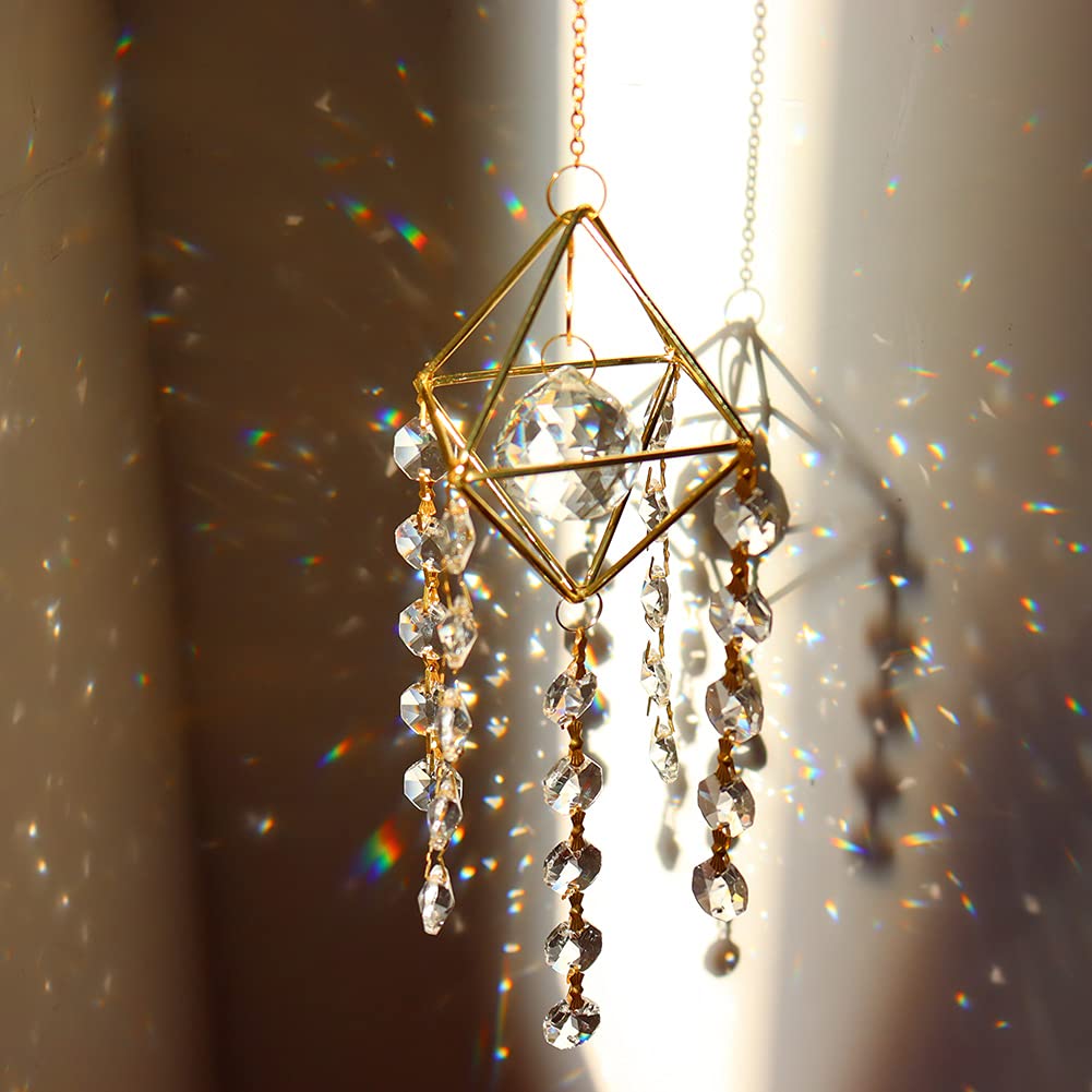 天然石メノー風鈴　ムーン月　スター星　ウィンドチャイム　サンキャッチャーNO2 天然石メノー風鈴 ムーン月 スター星 ウィンドチャイム サン